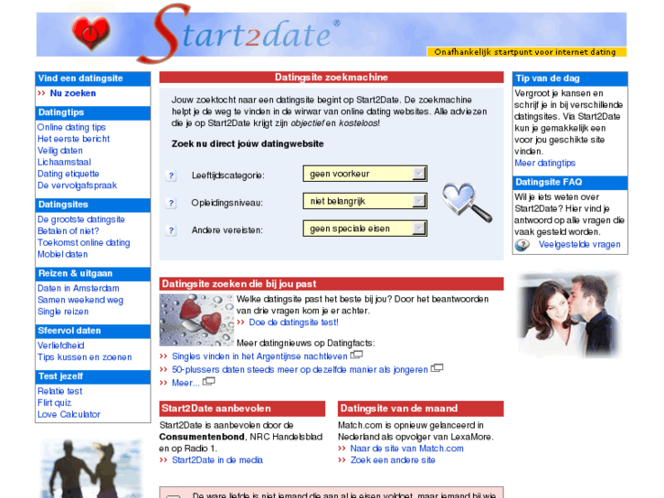 www.start2date.nl