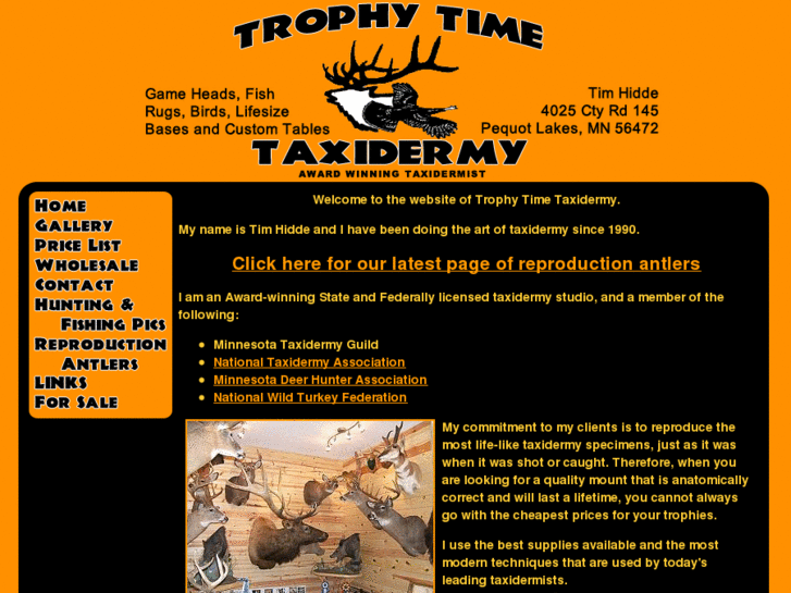 www.trophytimetaxidermy.com