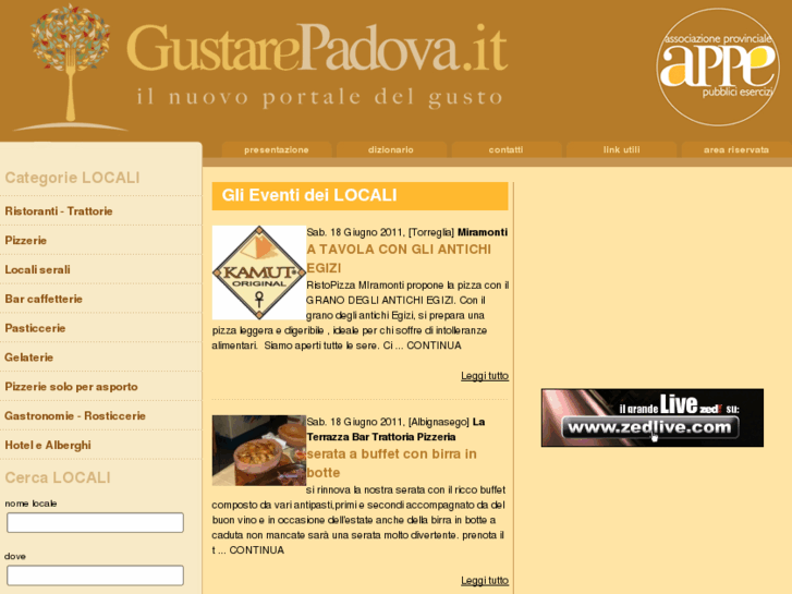 www.gustarepadova.it