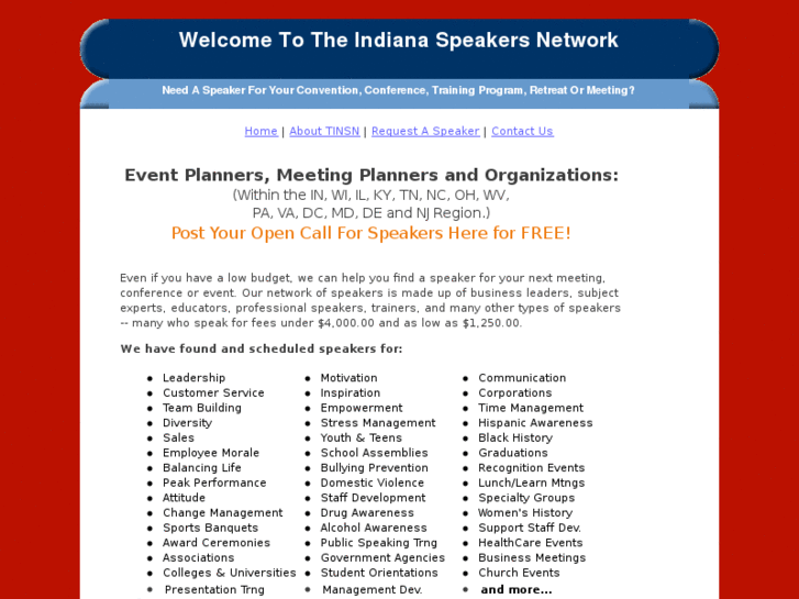 www.indianaspeakersnetwork.com