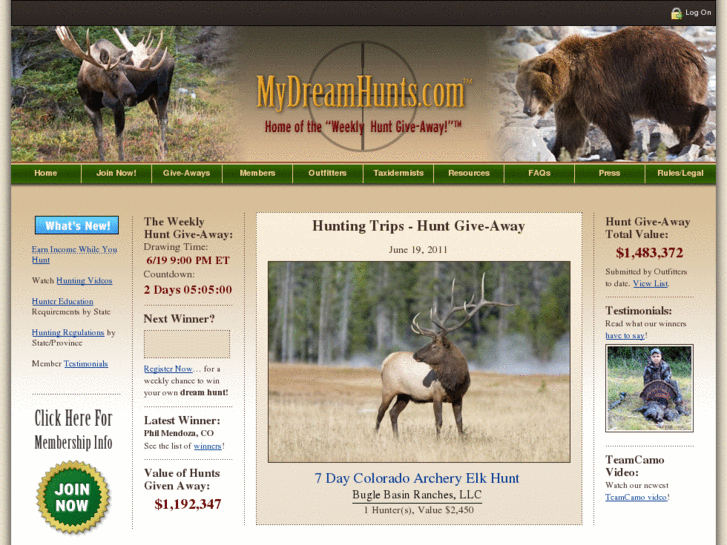 www.mydreamhunts.net