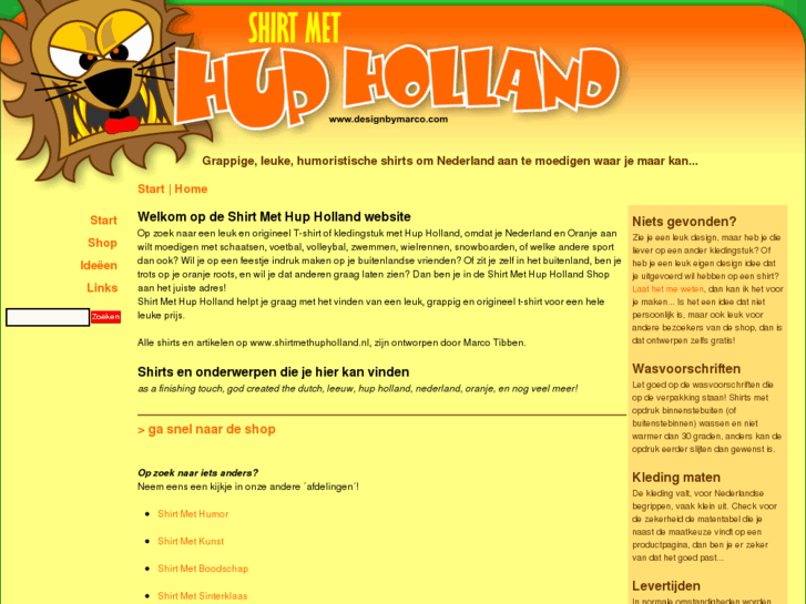 www.shirtmethupholland.nl