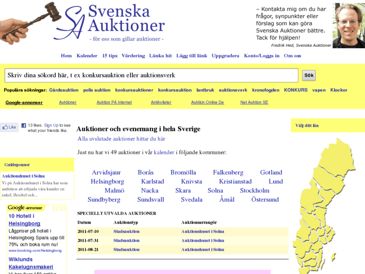 www.svenskaauktioner.se