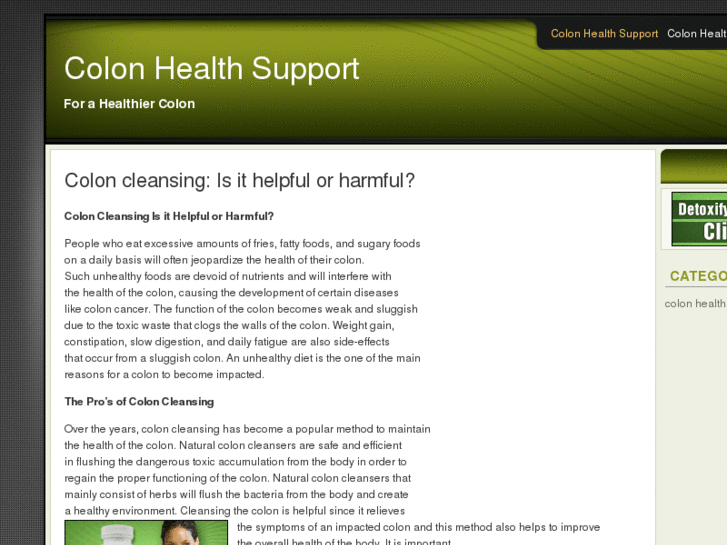 www.colonhealthsupport.com