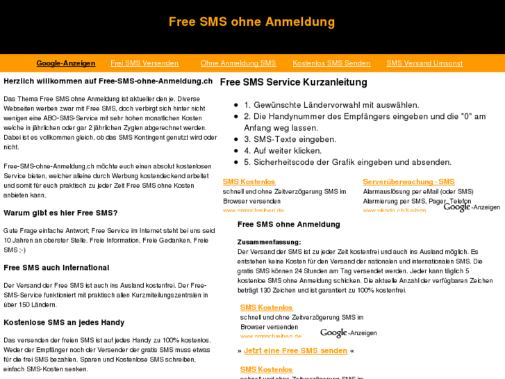 www.free-sms-ohne-anmeldung.ch