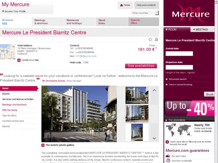 www.mercure-biarritz-le-president.com