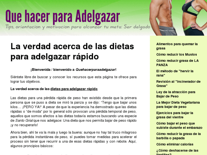 www.quehacerparaadelgazar.com