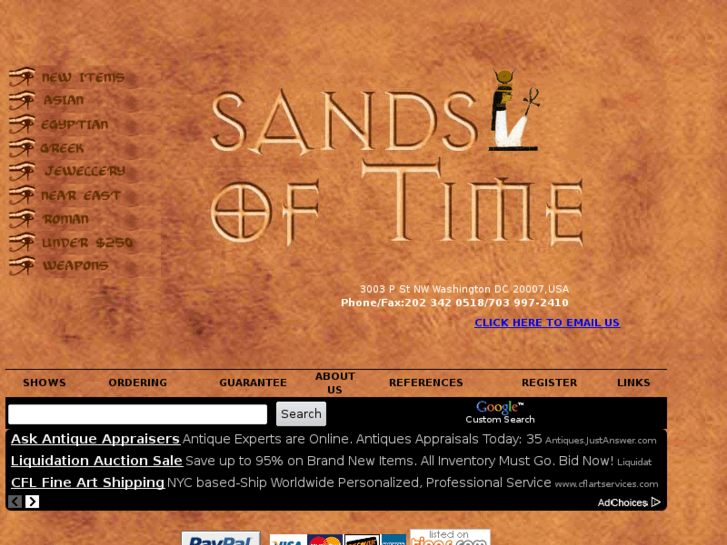 www.sandsoftimeantiquities.com