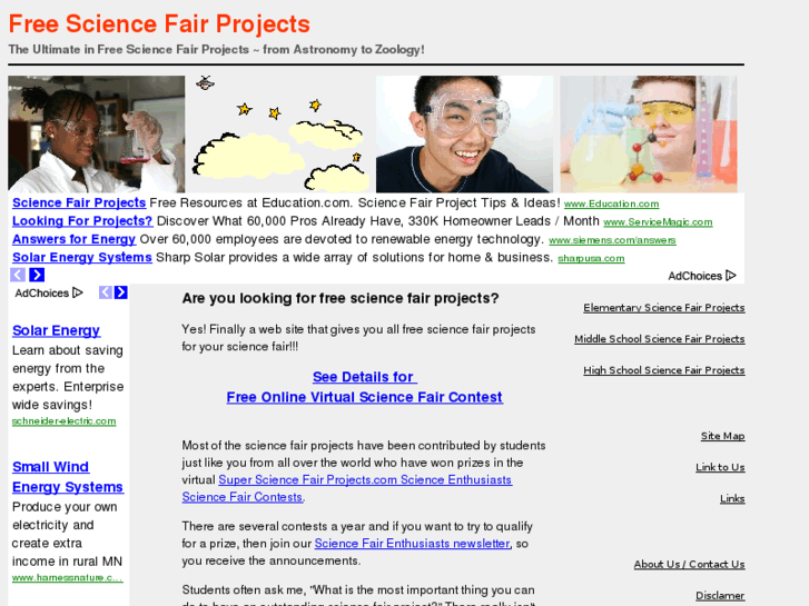 www.free-science-fair-projects.net