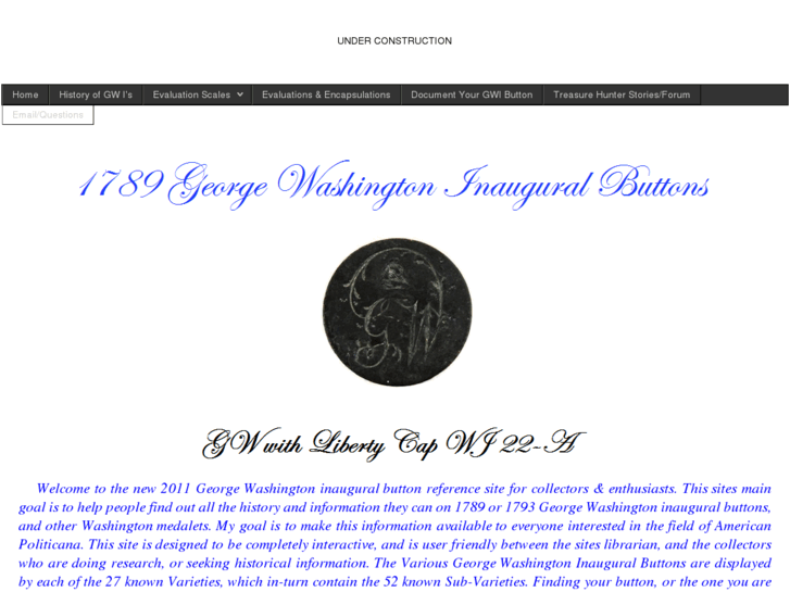 www.georgewashingtoninauguralbuttons.com