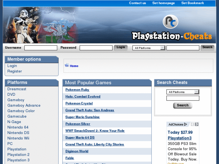 www.playstation-cheats.com