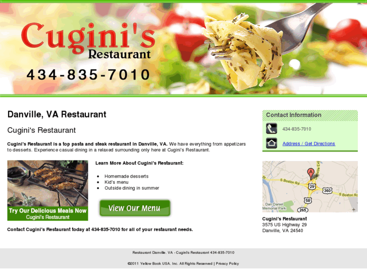 www.cuginisrestaurant.com