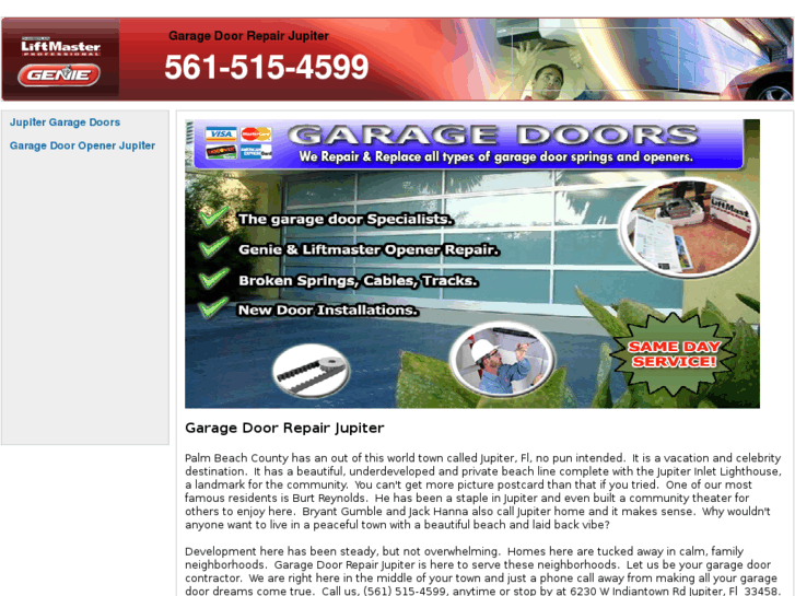 www.garagedoorrepairjupiter.com