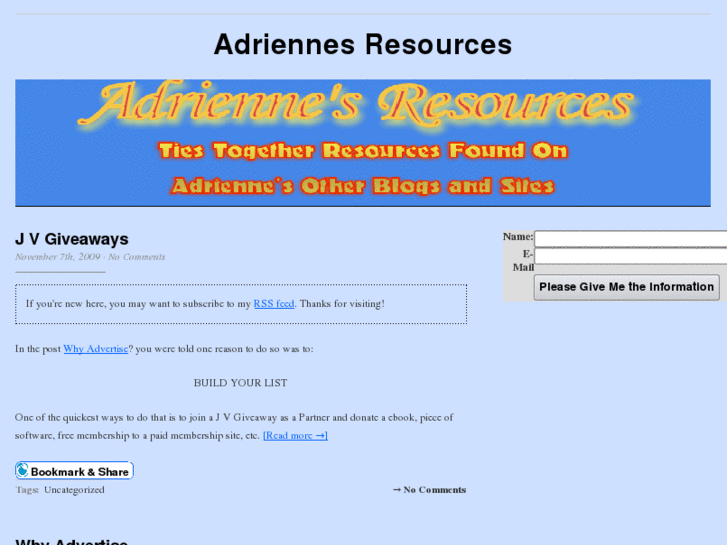 www.adriennesresources.com