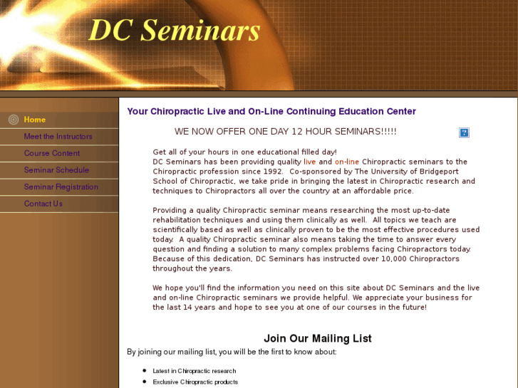 www.dcseminarsinfo.com