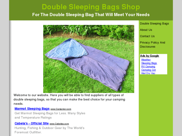 www.doublesleepingbagsshop.com