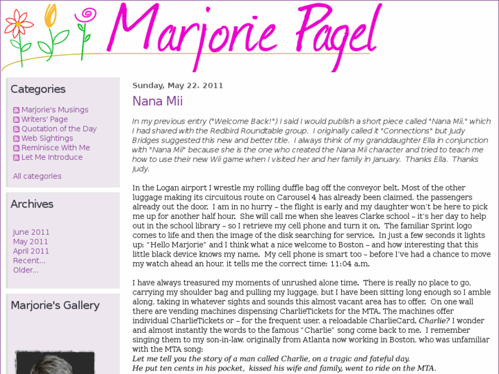 www.marjoriepagel.com