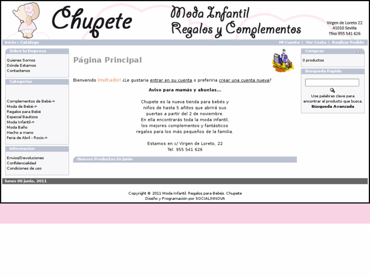 www.modainfantilchupete.es