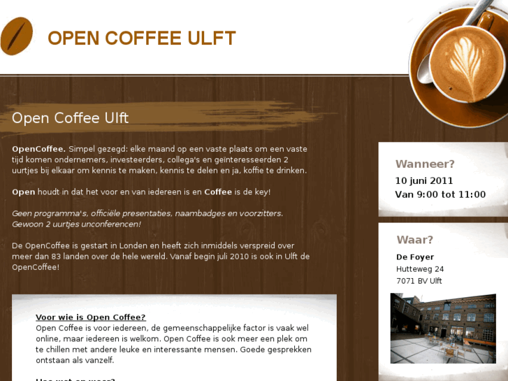 www.opencoffeeulft.nl