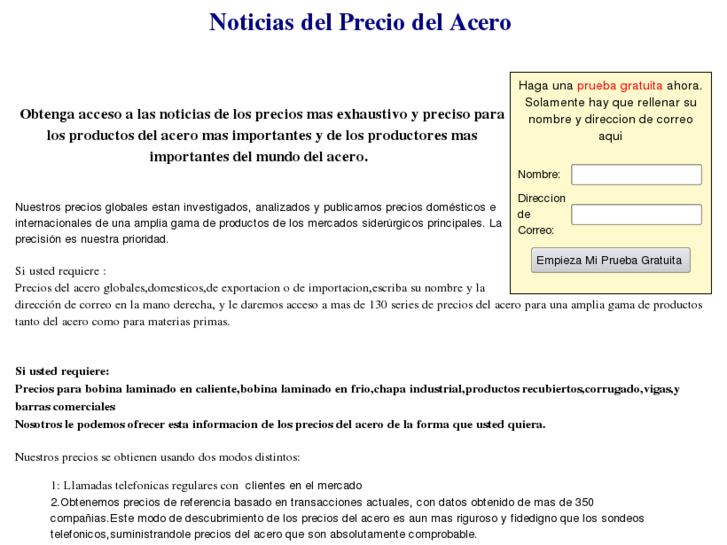 www.preciosdelacero.com