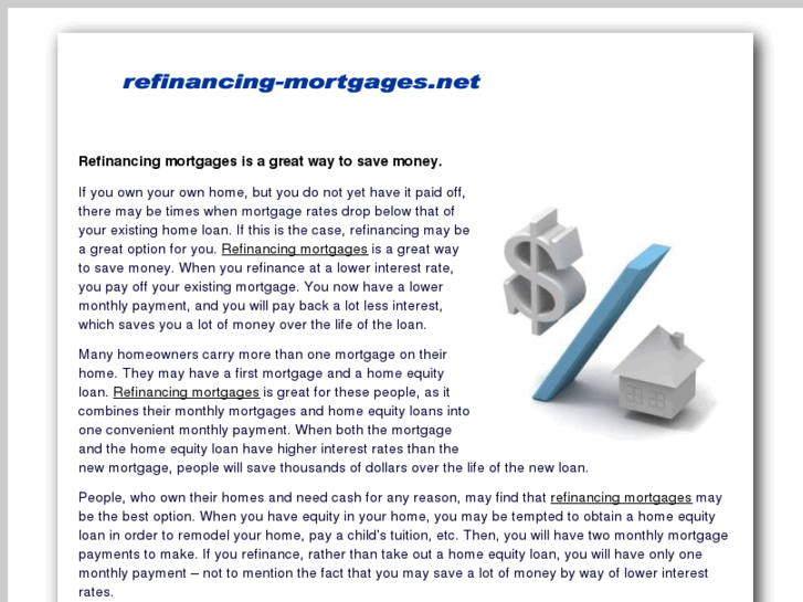 www.refinancing-mortgages.net