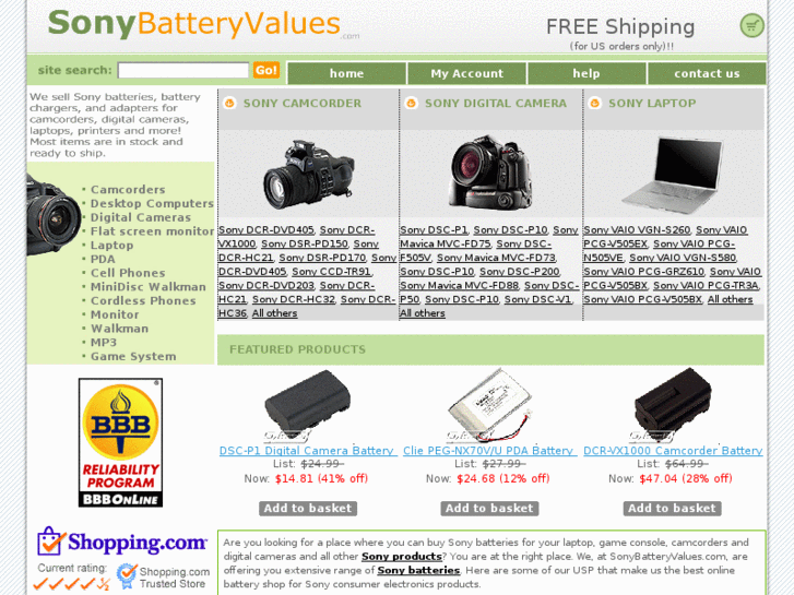 www.sonybatteryvalues.com