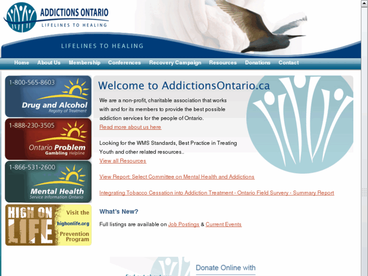 www.addictionsontario.ca