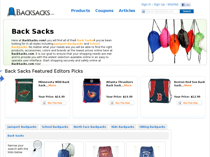 www.backsacks.com