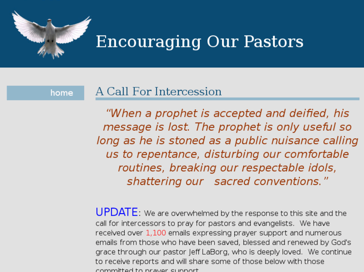 www.encouragingthepastors.com