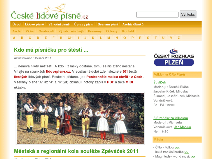 www.lidovepisne.cz