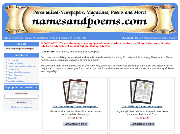 www.namesandpoems.com