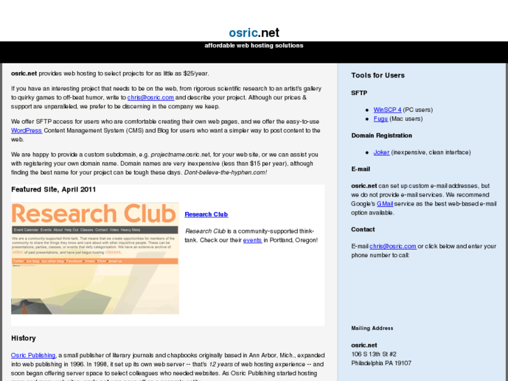 www.osric.net