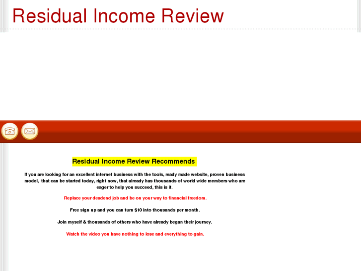 www.residualincomereview.ws
