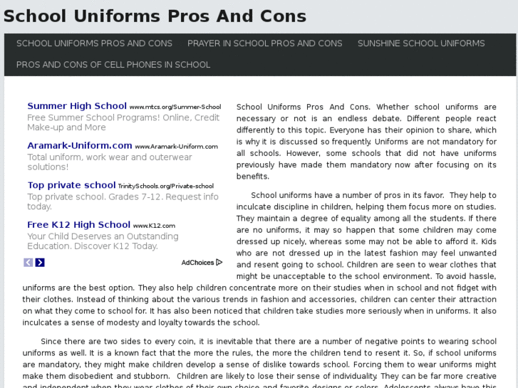 www.schooluniformsprosandcons.com