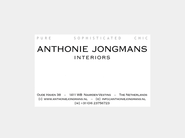 www.anthoniejongmans.com