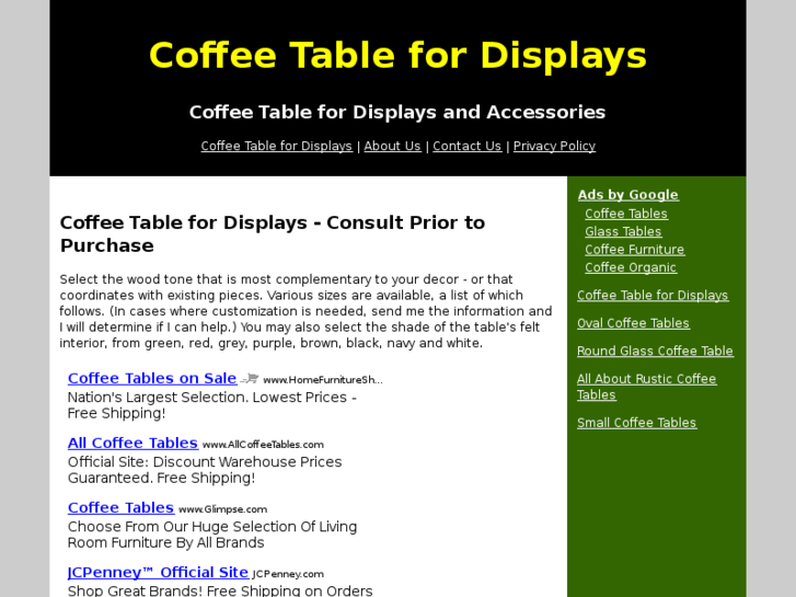 www.displaycoffeetables.org