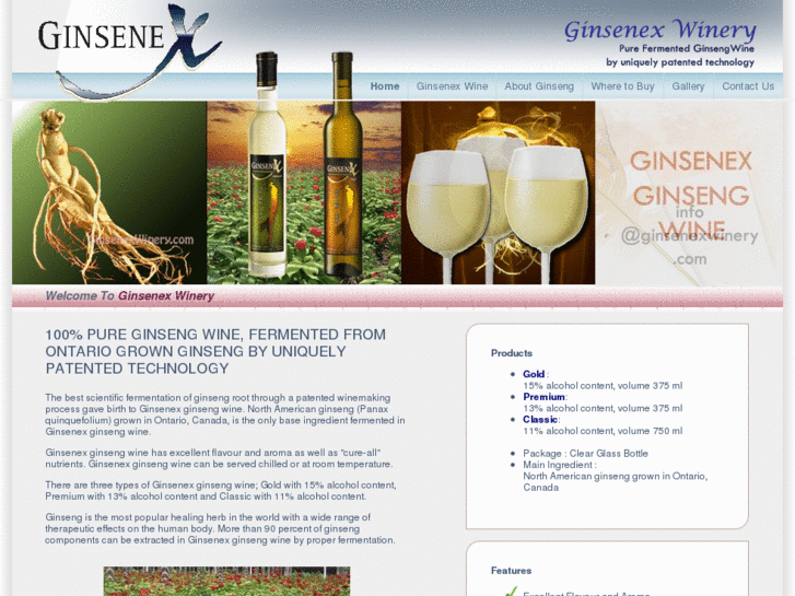 www.ginsenexwinery.com