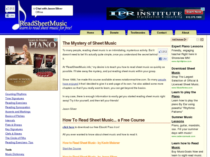 www.readsheetmusic.info