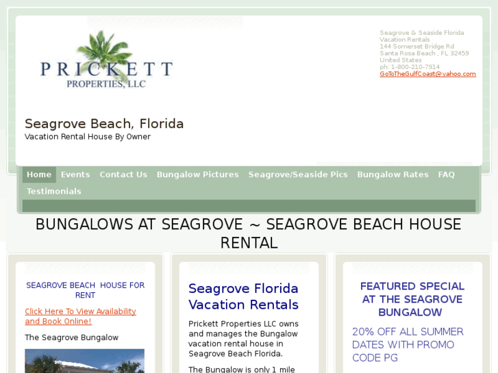 www.seagrovevacationrental.com