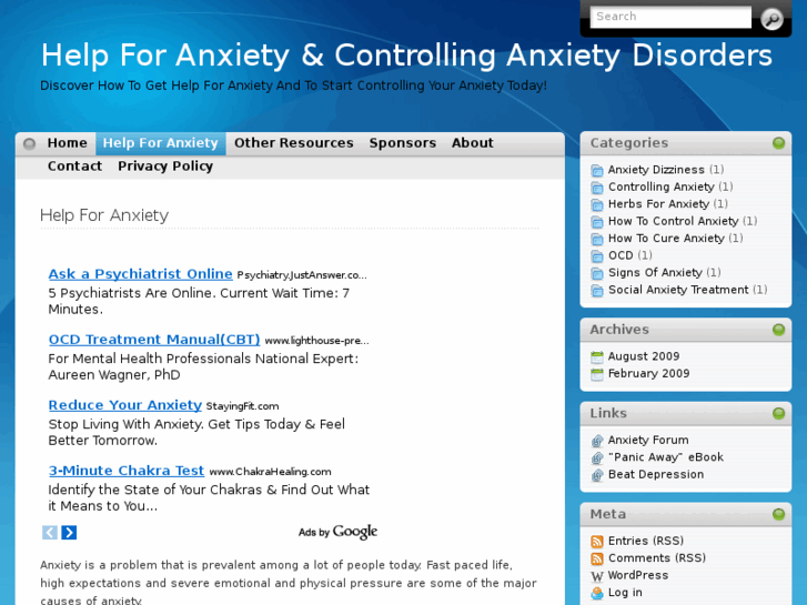 www.helpforanxiety.net