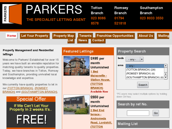 www.parkerslettings.com