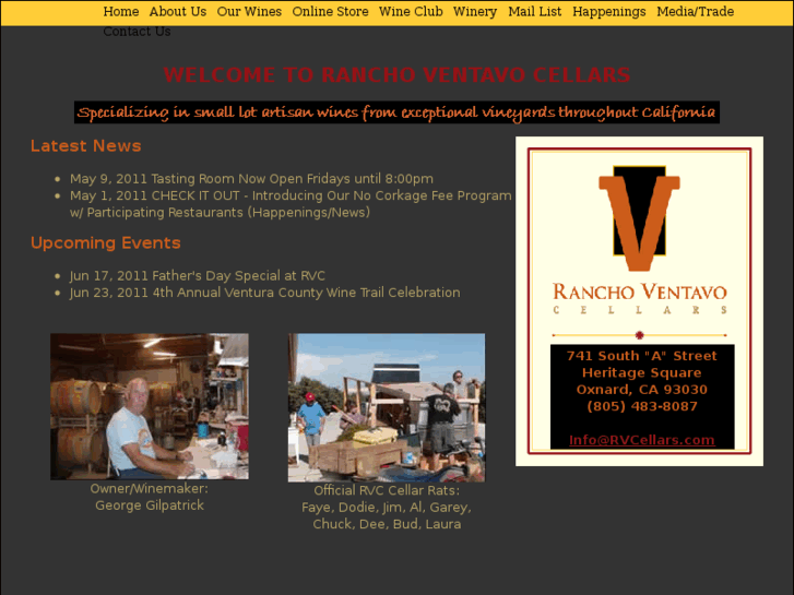 www.ranchoventavocellars.com