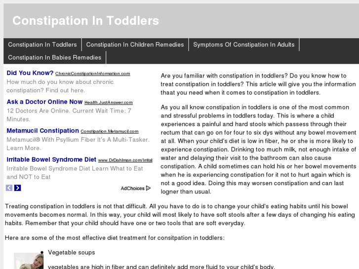 www.constipationintoddlers.com