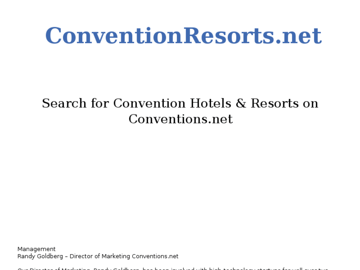 www.conventionresorts.net