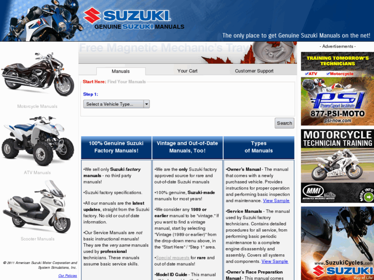 www.genuinesuzukimanuals.com