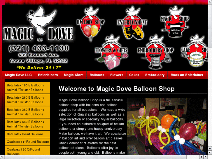 www.magicdoveballoonshop.com