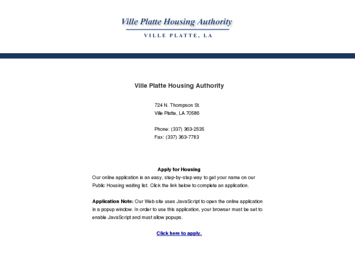 www.villeplattehousing.com