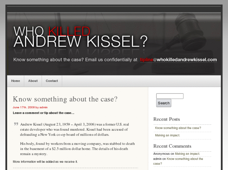 www.whokilledandrewkissel.com