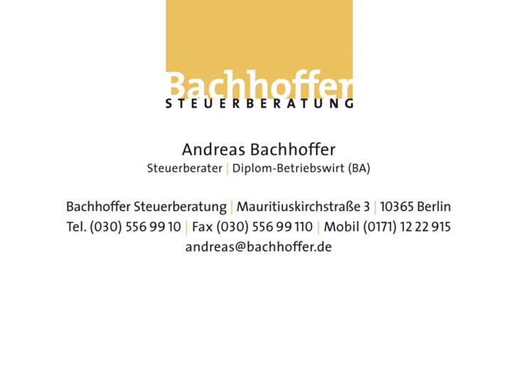www.bachhoffer.net