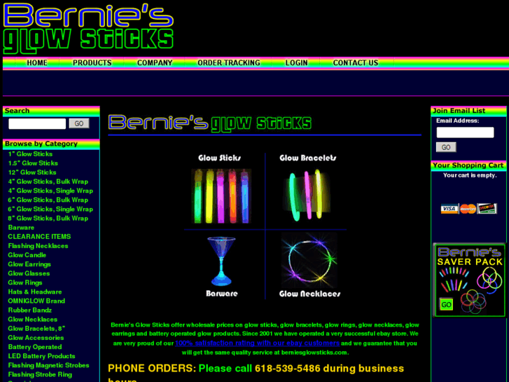 www.berniesglowsticks.com